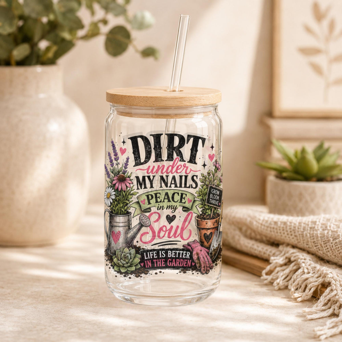 Nature inspired drinkware for flower enthusiasts and backyard gardeners
