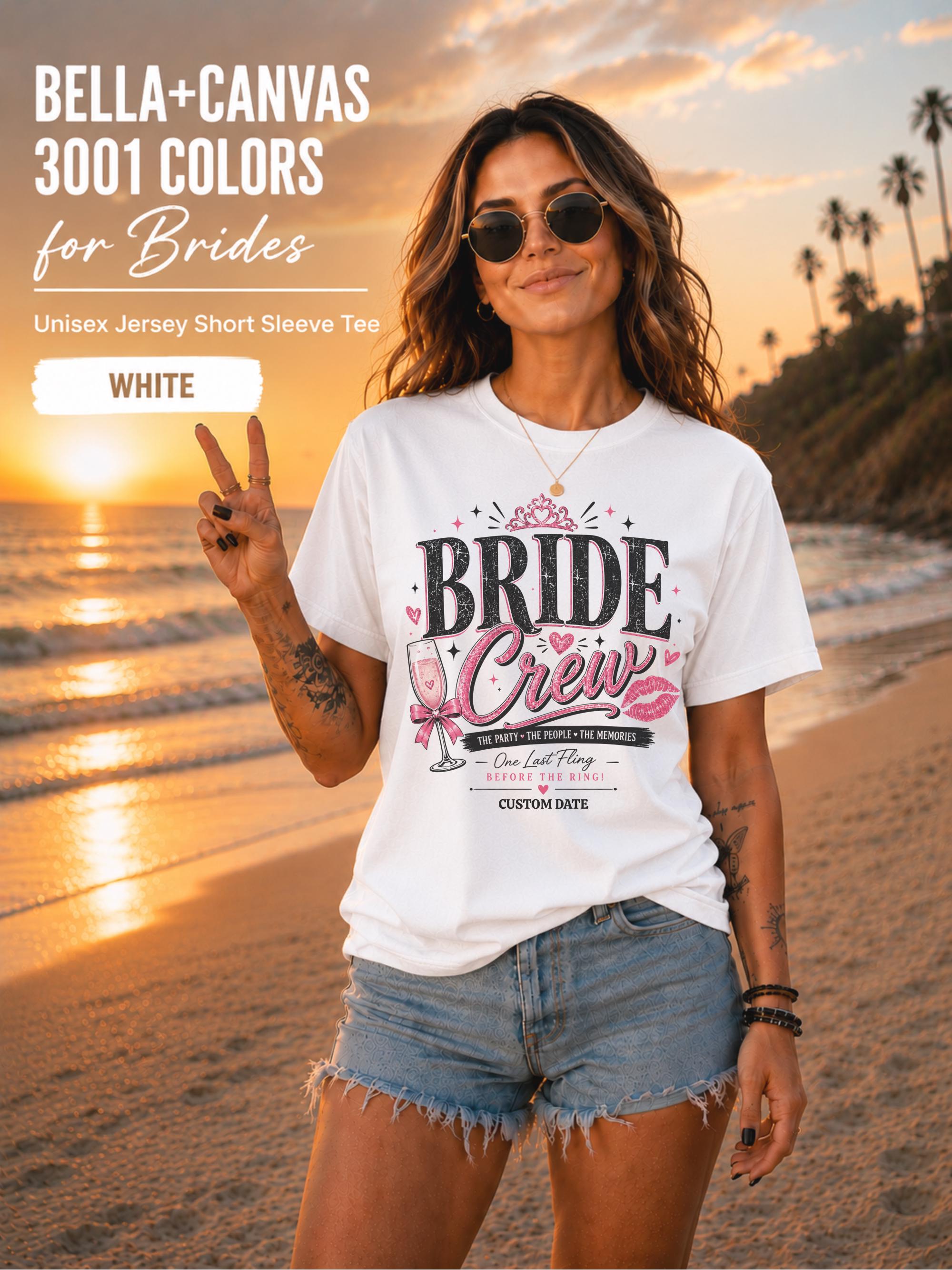 Bride Crew Shirts and Groom Crew Shirts, Matching Wedding Party Tees, Bachelor and Bachelorette Shirts