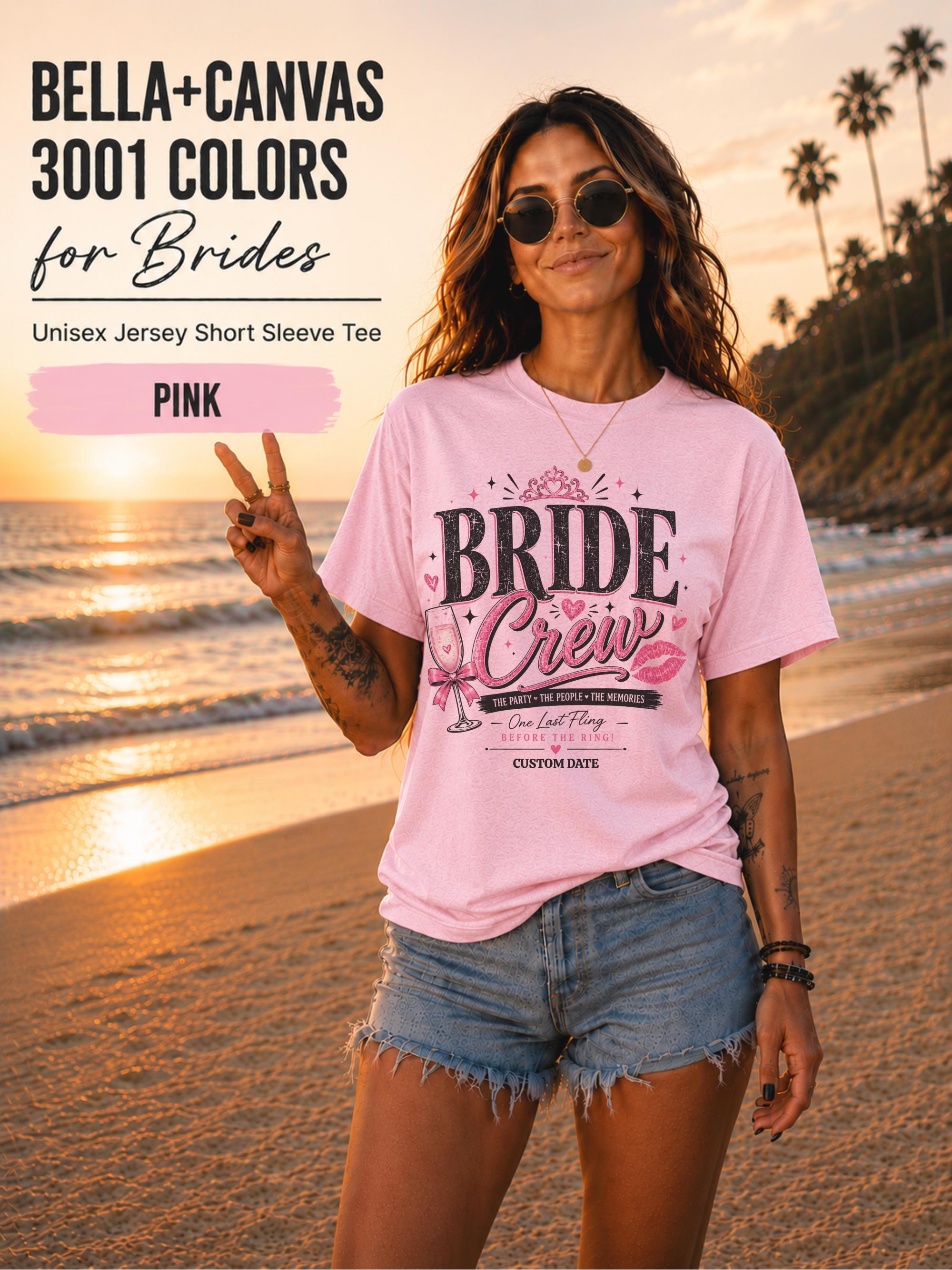 Bride Crew Shirts and Groom Crew Shirts, Matching Wedding Party Tees, Bachelor and Bachelorette Shirts