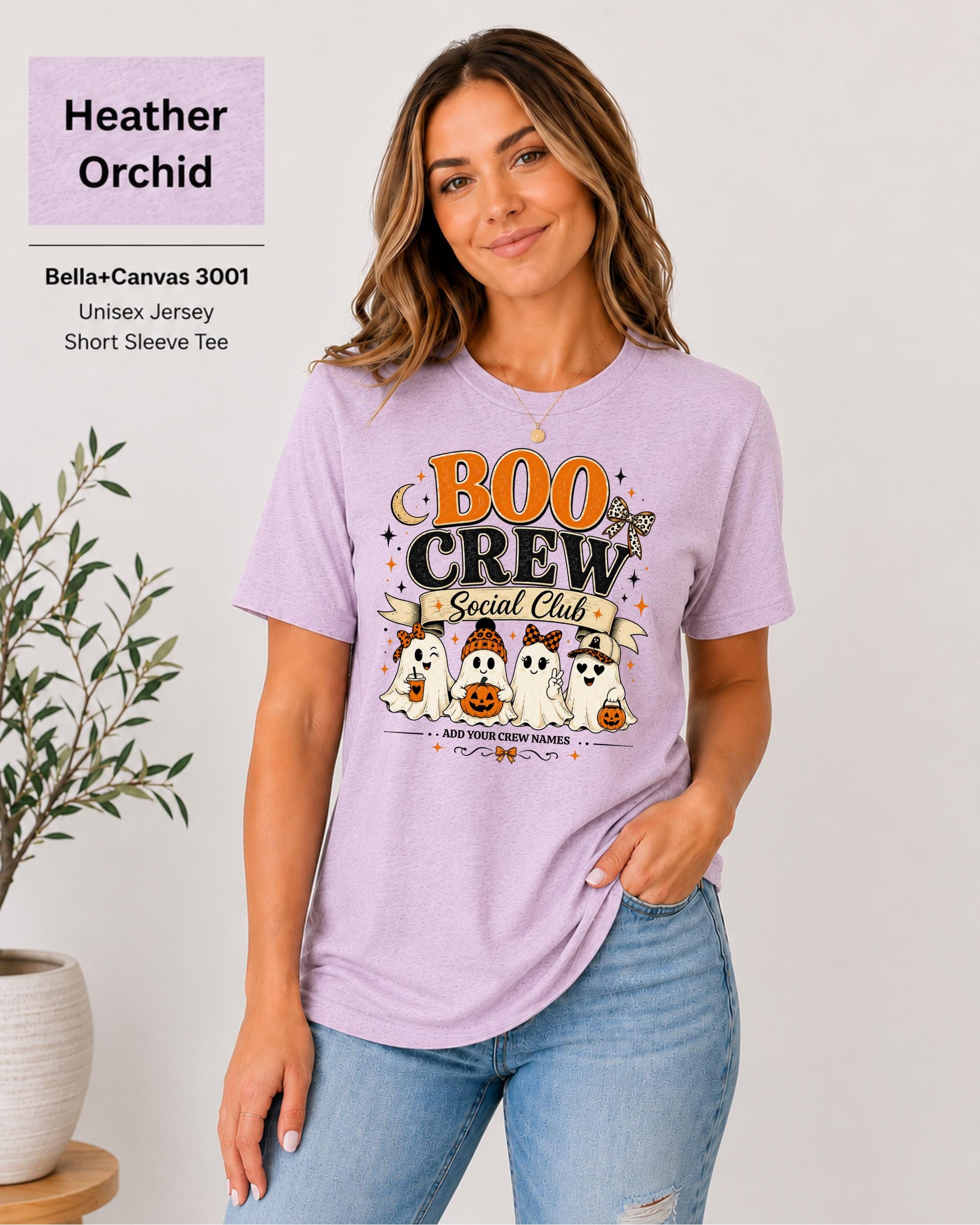 Personalized Boo Crew Family Halloween Shirt | Custom Ghost Family Tee | Matching Halloween Shirts