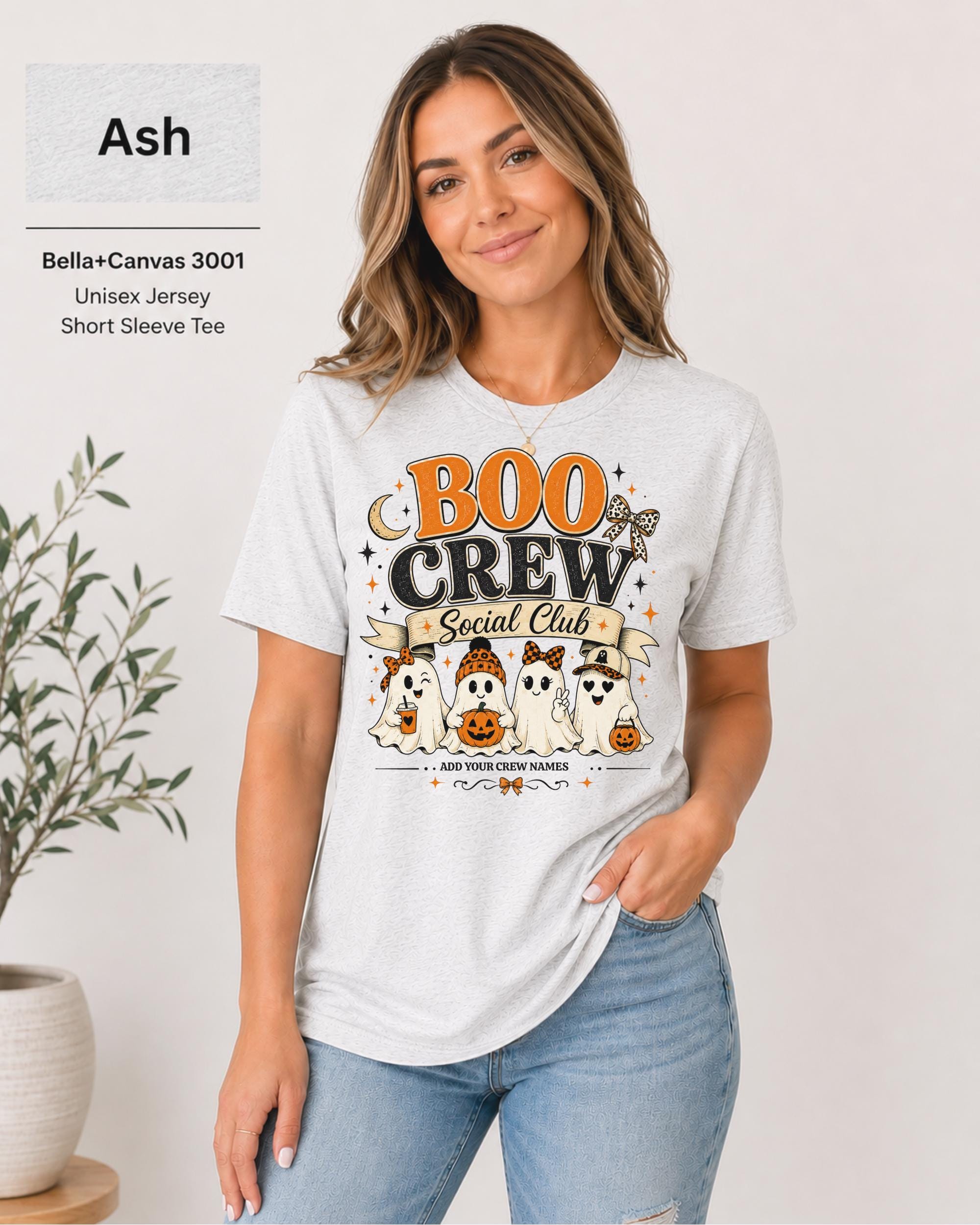 Personalized Boo Crew Family Halloween Shirt | Custom Ghost Family Tee | Matching Halloween Shirts