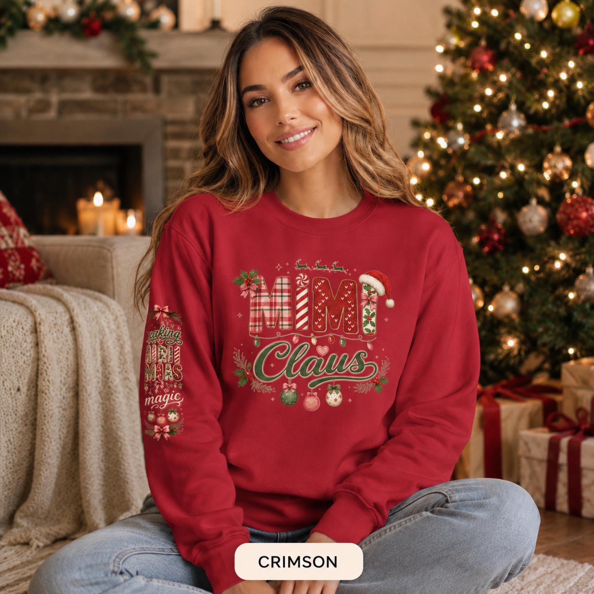Mimi Claus Sweatshirt - Holiday Spirit, Christmas Gift