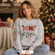 Mimi Claus Christmas Sweatshirt, Grandma Holiday Crewneck, Making Christmas Magic Sleeve Print, Cozy Gift for Mimi