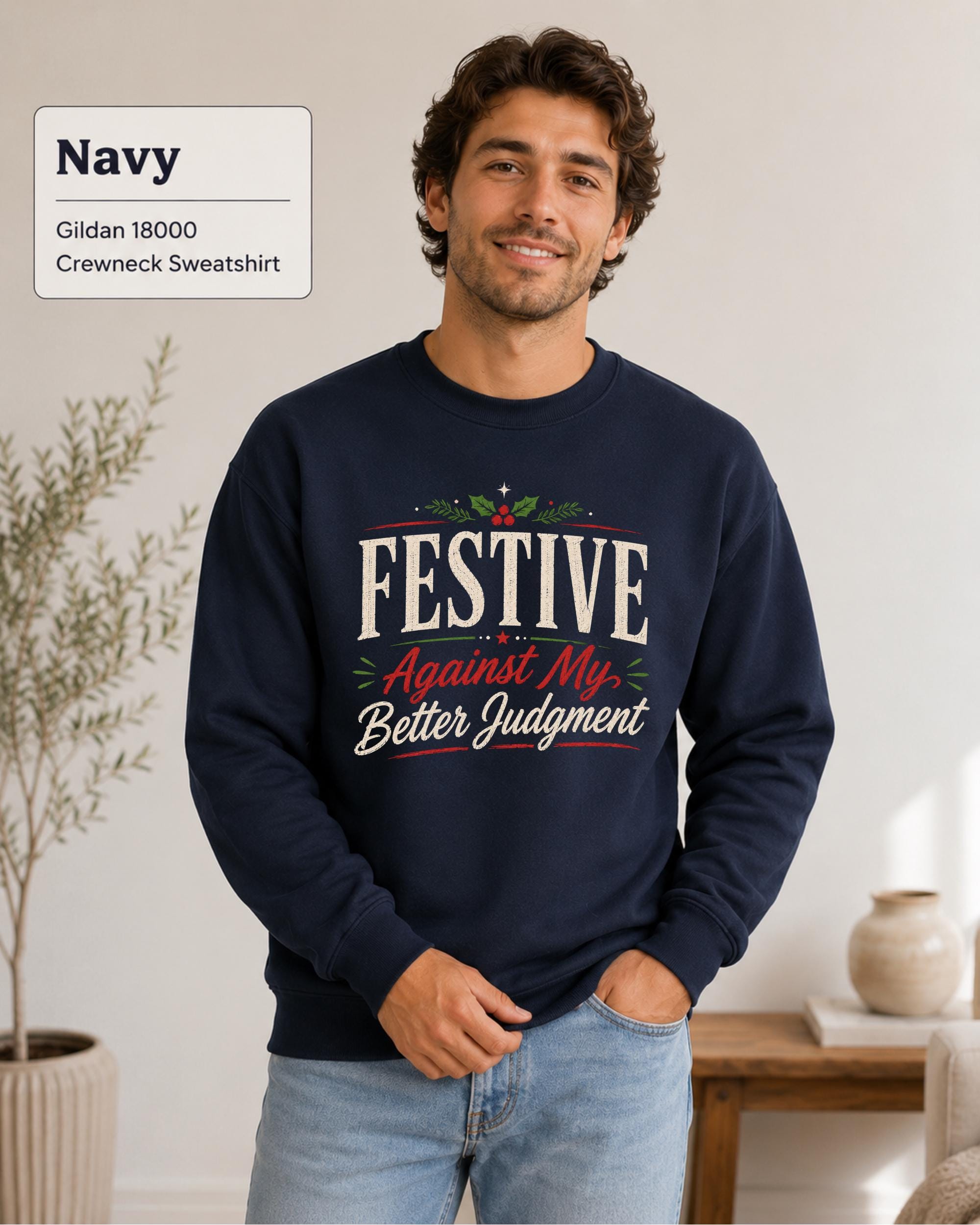 Sarcastic holiday apparel for adults who love dry humor and festive gatherings.