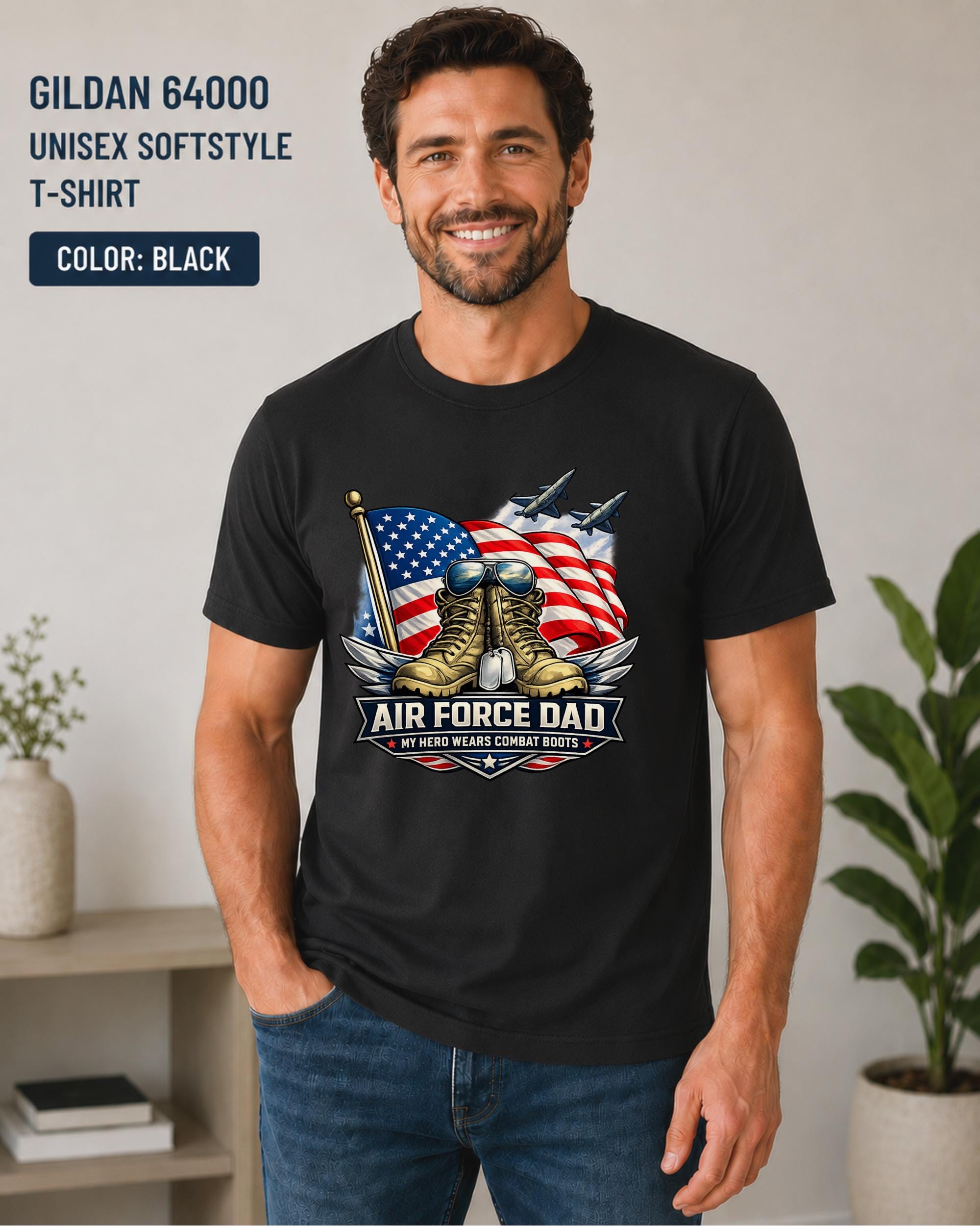 Father's Day gift for Air Force dads with patriotic USA design.