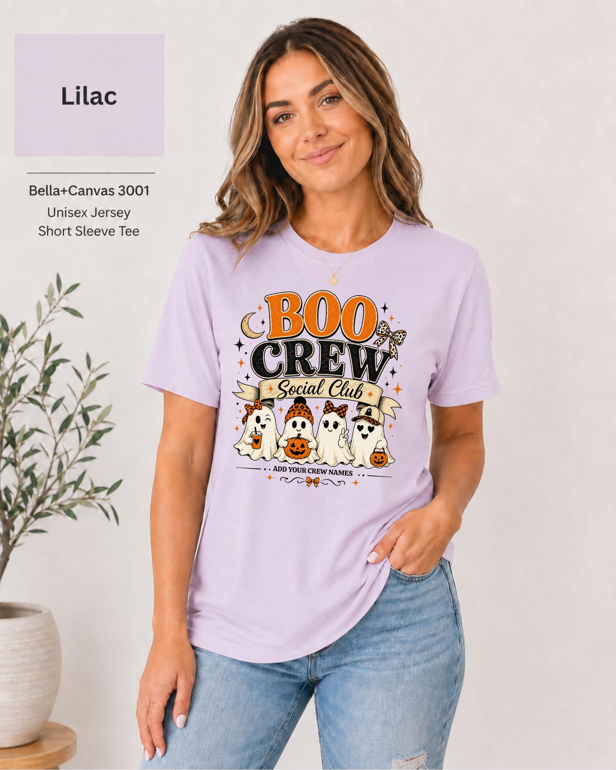 Personalized Boo Crew Family Halloween Shirt | Custom Ghost Family Tee | Matching Halloween Shirts