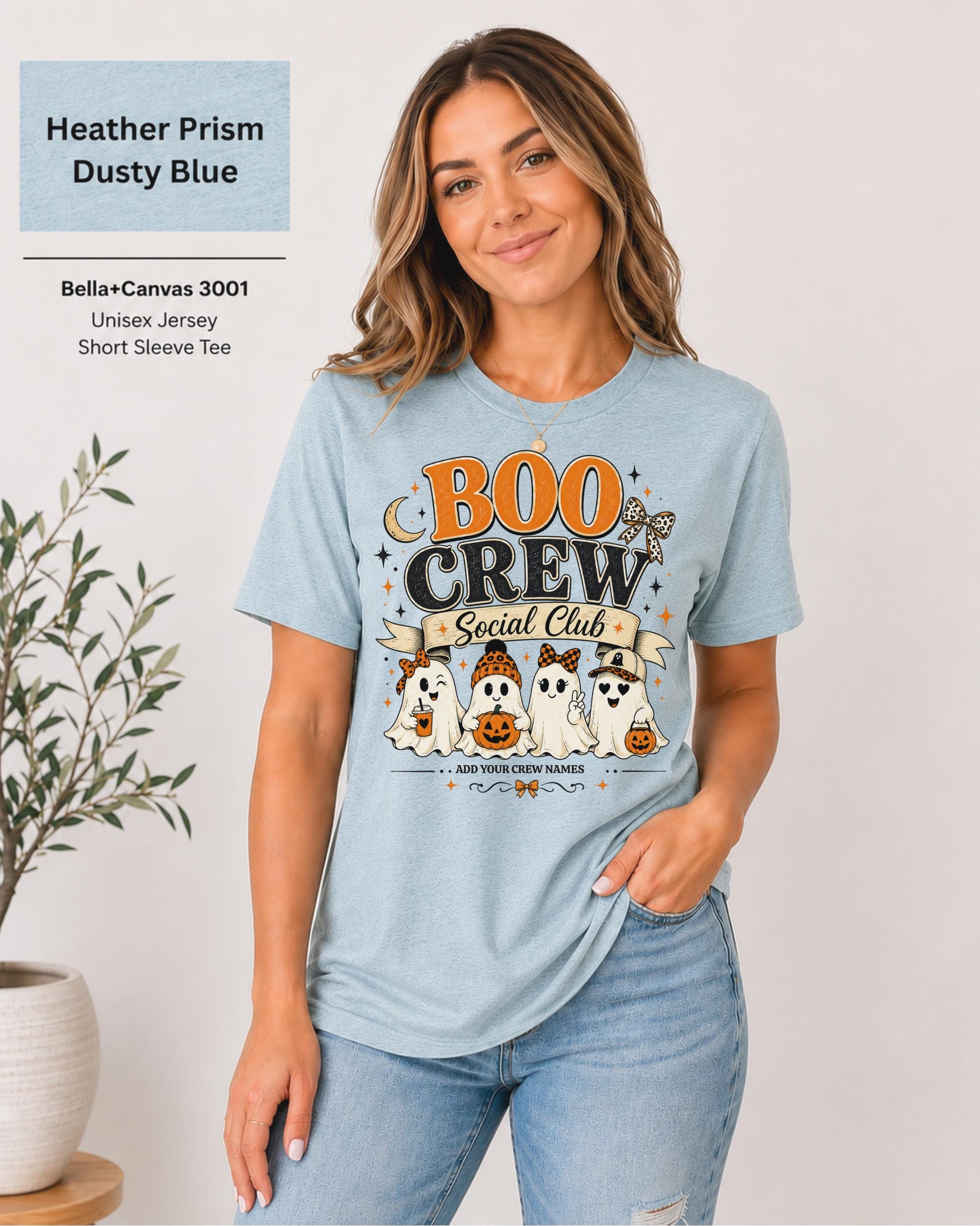 Personalized Boo Crew Family Halloween Shirt | Custom Ghost Family Tee | Matching Halloween Shirts