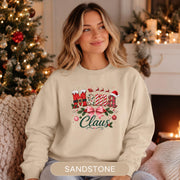 Mama Claus Sweatshirt - Christmas Mama Shirt - Holiday Crewneck Top, Xmas Apparel, Cozy Winter Pullover, Xmas Mom Sweater