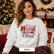 Mama Claus Sweatshirt - Christmas Mama Shirt - Holiday Crewneck Top, Xmas Apparel, Cozy Winter Pullover, Xmas Mom Sweater, Comfort Colors