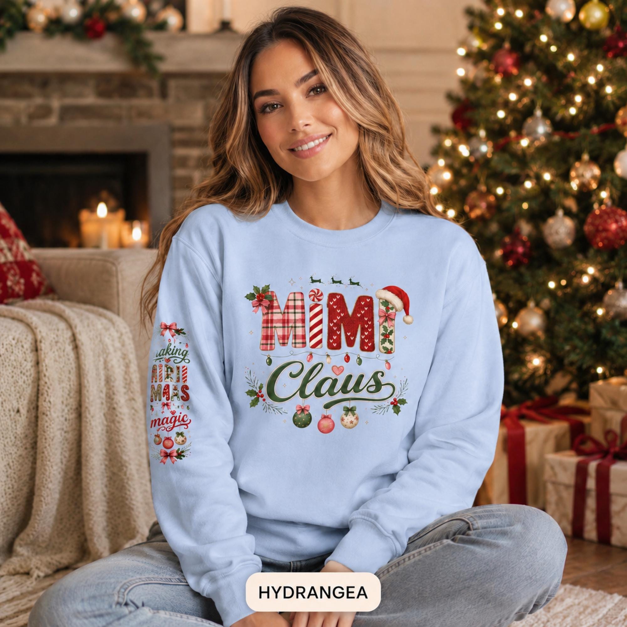 Mimi Claus Sweatshirt - Holiday Spirit, Christmas Gift