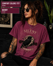 Silent But Never Weak Shirt, Gothic Raven Tee, Dark Academia T Shirt, Moody Aesthetic Top, Witchy Graphic Tee, Alt Fashion
