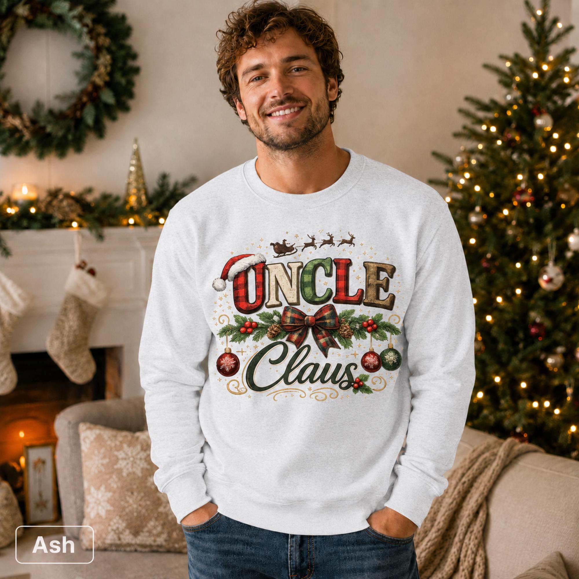Christmas gift for men featuring cheerful Uncle Claus seasonal artwork.