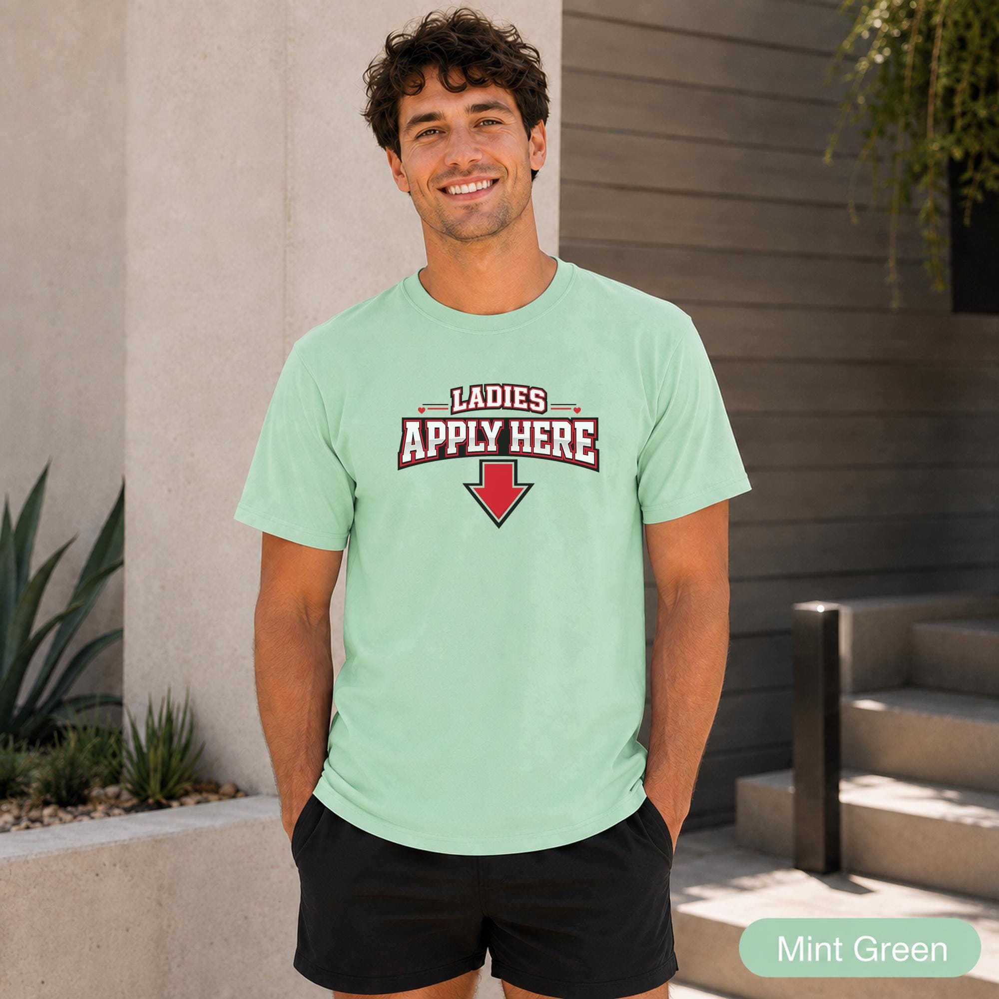 Men’s party outfit with Relationship Status lettering printed prominently across the back.