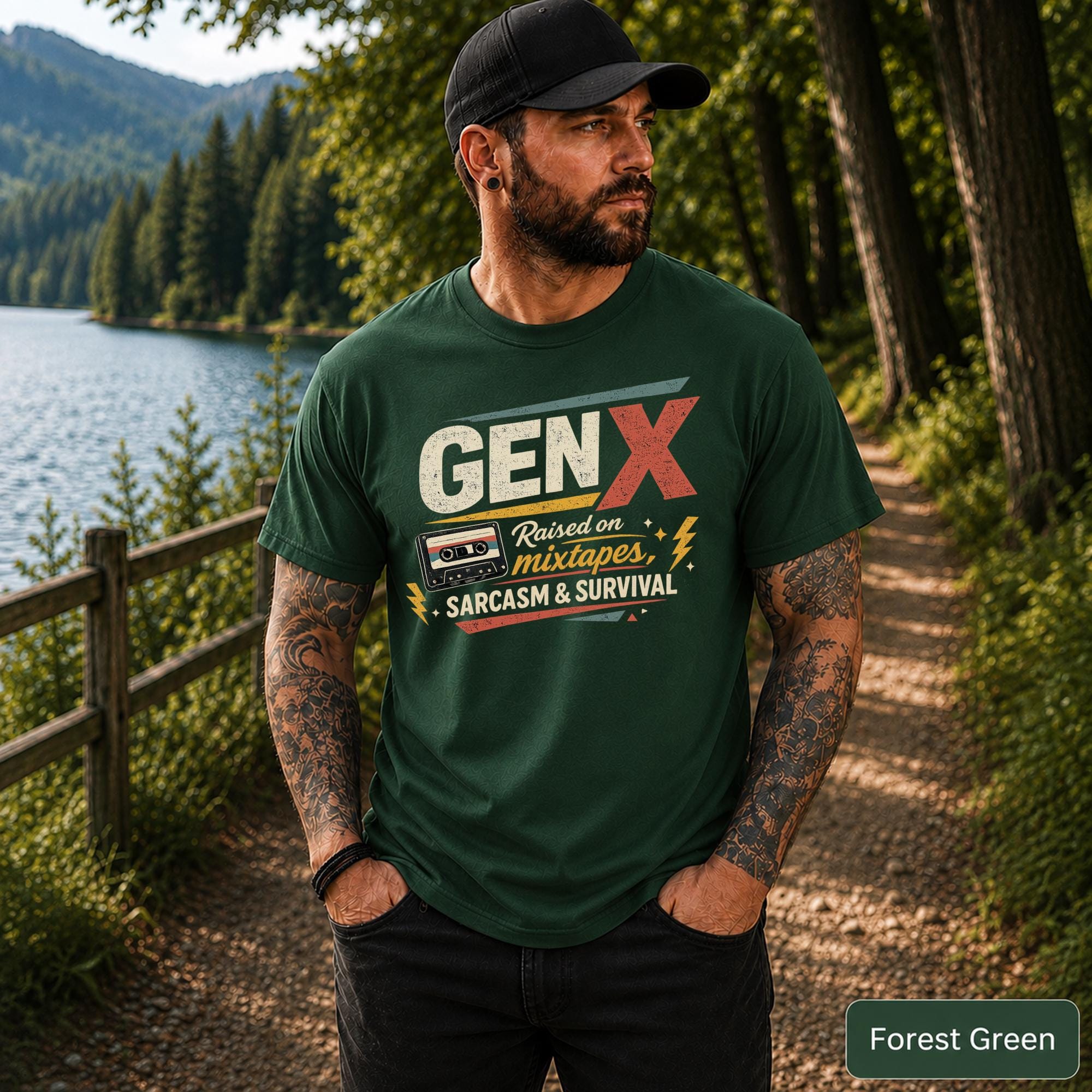 Gen X gift for men who grew up with cassette tapes, 80s music, and sarcastic humor.