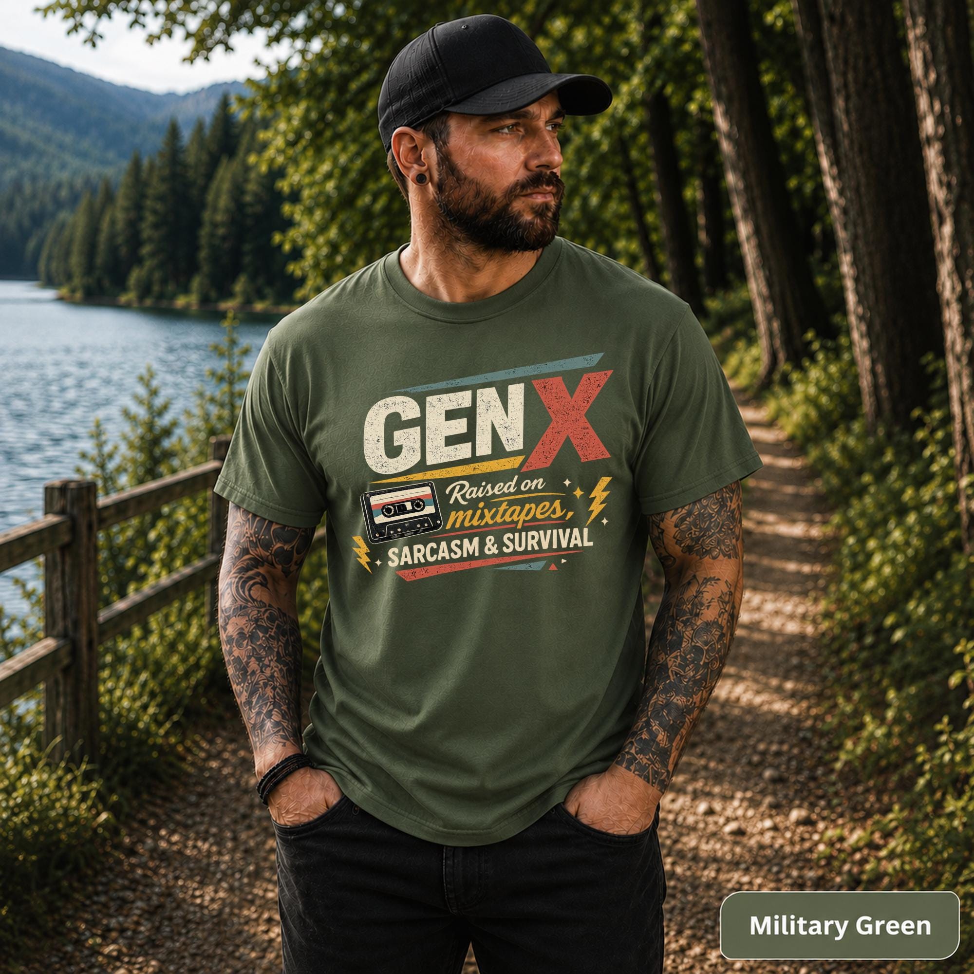 Casual Gen X outfit for birthdays, Father’s Day, concerts, camping, and everyday wear.