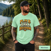 Mint Green unisex shirt showcasing the humorous whiskey phrase with bold retro typography and bar-inspired details.