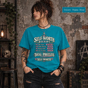 Self Worth Receipt Shirt, Mental Health Graphic Tee, Confidence Quote Top, Positive Mindset Gift, Empowerment T Shirt