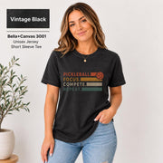 Vintage Black T-shirt displaying the same simple typography design with muted warm-toned lettering on a relaxed unisex fit.